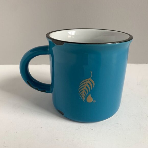 Mountain Cabin Coffee Happy Place Teal Ceramic Mug - Picture 4 of 7